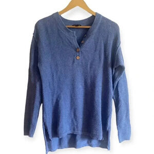 Tribal Blue Knit Sweater